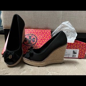 Authentic Tory Burch Jackie 110mm Wedge Espaderille